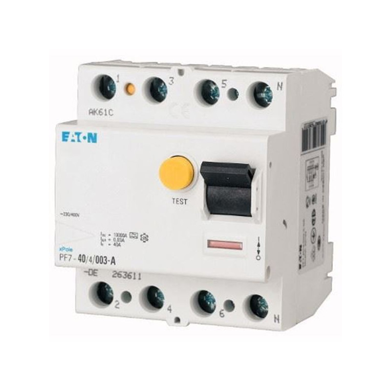 Intrerupator Diferential 63A 4P 10Ka 30mA Intrerupatoare automate diferentiale, Intrerupator Diferential 63A 4P 10Ka 30mA -1, dioda.ro