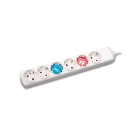 Prelungitoare, Prelungitor 3m 6 Prize cu CP, 7102.6300  -1, dioda.ro