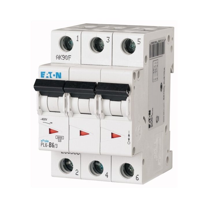 Intrerupatoare automate modulare, Intrerupator Automat 6A 3P C 6KA -1, dioda.ro