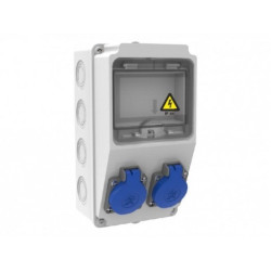 Organizare santier, Tablou Sigurante 2P (1x16A) 220V IP44 -1, dioda.ro