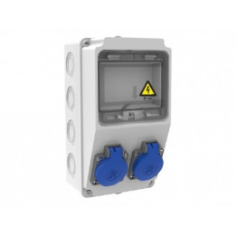 Organizare santier, Tablou Sigurante 2P (1x16A) 220V IP44 -1, dioda.ro
