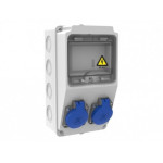 Organizare santier, Tablou Sigurante 2P (1x16A) 220V IP44 -1, dioda.ro