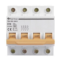 Intrerupatoare automate modulare, Intrerupator Automat 16A Tetrapolar -1, dioda.ro