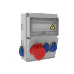 Tablou Sigurante 1P (5x32A) 380V + 2P (1x16A) + 2P (1x16A) 220V IP44 Organizare santier, Tablou Sigurante 1P (5x32A) 380V + 2P (1x16A) + 2P (1x16A) 220V IP44 -1, dioda.ro