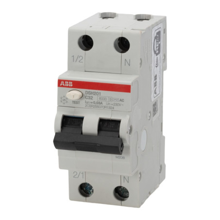Intrerupatoare automate diferentiale, Intrerupator Diferential 32A 1P+N C 6KA 30MA, DSH201 -1, dioda.ro