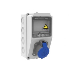 Organizare santier, Tablou Sigurante 1P (1x16A) 220V IP44 -1, dioda.ro