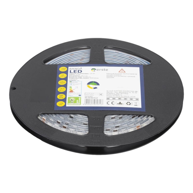 Benzi LED, Banda LED 5x60 14.4W/m RGB IP65 Tip LED 5m/Rola  -1, dioda.ro