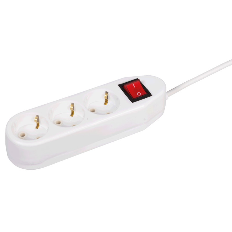 Prelungitor Ceramic 2m 3 Prize cu CP cu Intrerupator Prelungitoare, Prelungitor Ceramic 2m 3 Prize cu CP cu Intrerupator -1, dioda.ro