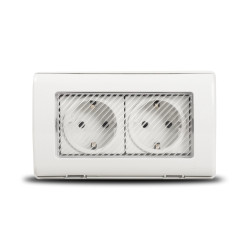 Aparataj aplicat, Priza Dubla PT IP55, 1205.101 -1, dioda.ro