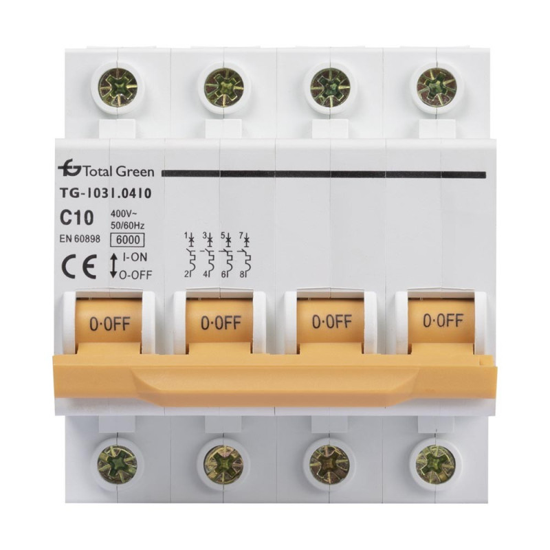 Intrerupator Auto 10A Tetrapolar Intrerupatoare automate modulare, Intrerupator Auto 10A Tetrapolar -1, dioda.ro