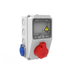 Organizare santier, Tablou Sigurante 1P (3x25A) 380V + 2P (1x16A) 220V IP44 -1, dioda.ro