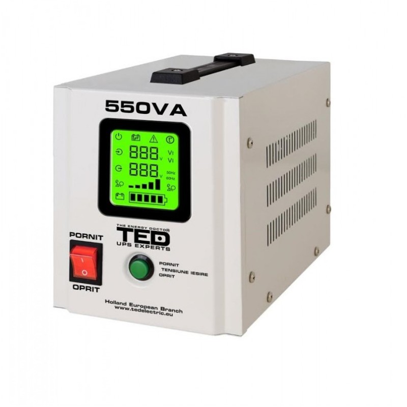 UPS centrale termice, UPS centrala terminca 550VA / 300W Runtime Extins TED Electric -2, dioda.ro