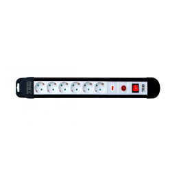 Prelungitoare, Prelungitor cu protectie 1,5 metri 6 prize schuko cu reset & led & switch cablu 3x1,5mm TED000910 -2, dioda.ro