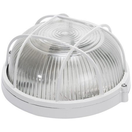 Lampa BAT Grila Rotunda E27 60W Alb