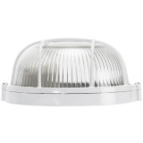 Corpuri de iluminat tehnice, Lampa BAT Grila Rotunda E27 60W Alb -3, dioda.ro