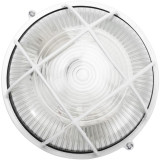 Corpuri de iluminat tehnice, Lampa BAT Grila Rotunda E27 60W Alb -4, dioda.ro