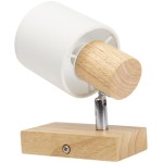 Spoturi, Spot Bara Nordik Alb+Natur 1XE14 40W -1, dioda.ro
