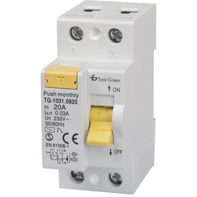 Intrerupatoare automate diferentiale,  Intrerupator Automat Diferential 2P 20A 30mA -1, dioda.ro