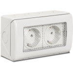 Priza Dubla PT IP55, 1205.101 Aparataj aplicat, Priza Dubla PT IP55, 1205.101 -1, dioda.ro