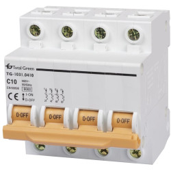Intrerupatoare automate modulare, Intrerupator Auto 10A Tetrapolar -2, dioda.ro