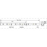 Instalatii sarbatori, Neon Flex 92 LED Alb Cald IP44 50M -2, dioda.ro