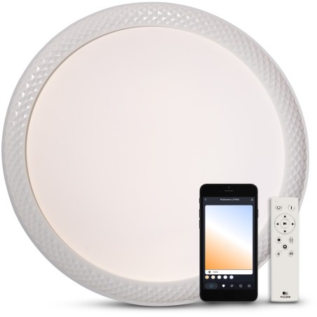 Plafoniera Smart Luxera 36W 3000K-6500K IP20, PULSAR