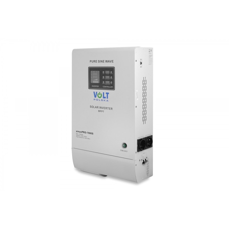 Invertoare panouri fotovoltaice, SINUS PRO 7000 S 48 / 230V (5000 / 7000W) + INVERTOR SOLAR MPPT 80A -2, dioda.ro