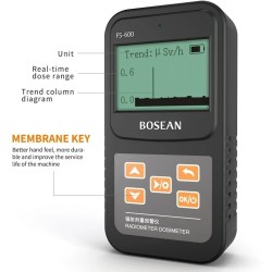 BOSEAN FS-600 Detector de radiație nucleară, poate detecta raze X, β, γ portabil dozimetru