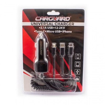 home, Încărcător universal cu încărcare rapidă Type-C - Micro-USB, iPhone - CARGUARD -6, dioda.ro