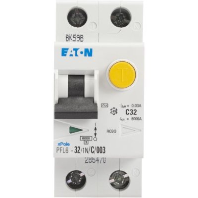 Intrerupatoare automate diferentiale, Intrerupator Diferential 32A 1P+N C 6KA -1, dioda.ro