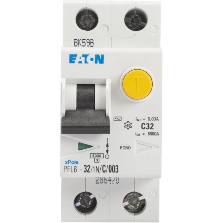 Intrerupatoare automate diferentiale, Intrerupator Diferential 32A 1P+N C 6KA -1, dioda.ro
