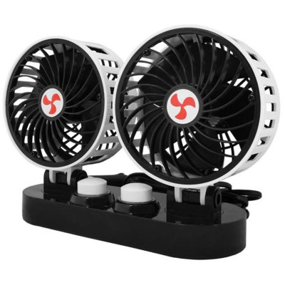 Auto, Ventilator dublu auto 12V 2x5 Acu reglare -1, dioda.ro