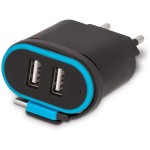 Acumulatoare, Incarcator USB Forever, TC-02, 2x 2.4A negru cu cablu USB-C -1, dioda.ro