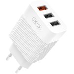 Acumulatori Baterii, Incarcator incarcare rapida XO L72 QC 18W 3x USB alb -1, dioda.ro