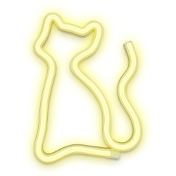 home, Figurina LED Neon CAT alb cald Bat + USB FLNEO3 Forever Light -2, dioda.ro