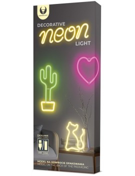 Figurina LED Neon LIPS rosie Bat + USB FLNEO8 Forever Light
