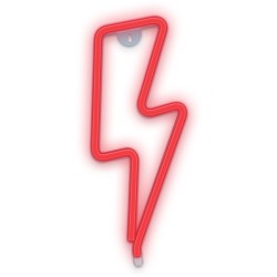 Figurine Neon, Figurina LED Neon BOLT rosie Bat + USB FLNEO6 Forever Light -2, dioda.ro