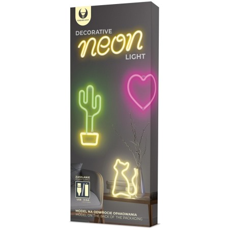 Figurina LED Neon BOLT rosie Bat + USB FLNEO6 Forever Light