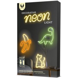 Figurine Neon, Figurina LED Neon SPACEMAN roz albastru Bat + USB FLNE13 Forever Light -2, dioda.ro