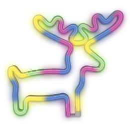 Figurine Neon, Figurina Neon ELK multicolor Bat + USB FLNE12 Forever Light -2, dioda.ro