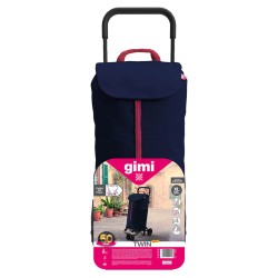 Cărucioare de cumpărături, Cărucior de cumpărături cu 4 roți, cu cadru din oțel GIMI TWIN BLUE 50L 169326 -4, dioda.ro
