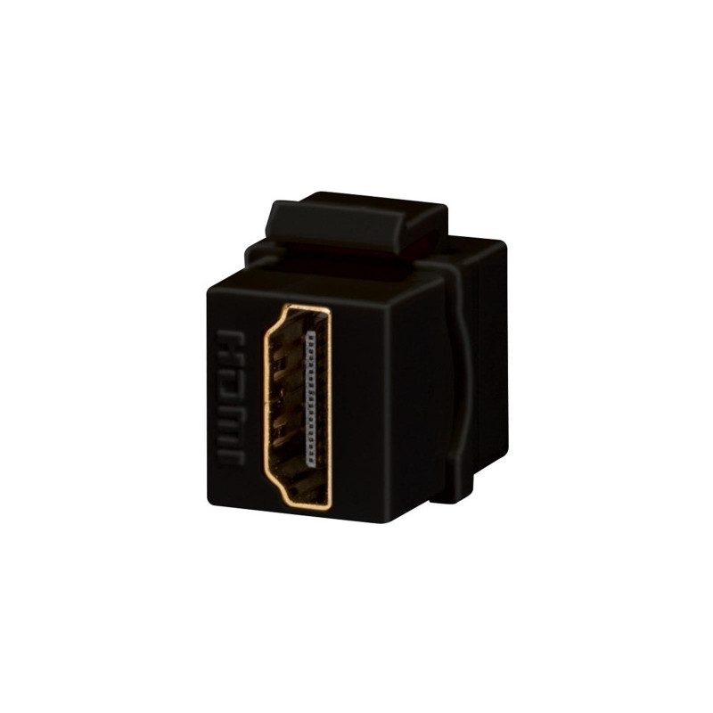 Conector HDMI Keystone Jack Negru, SYSTEM GW38056 Aparataj doza modulara, Conector HDMI Keystone Jack Negru, SYSTEM GW38056 -1, dioda.ro