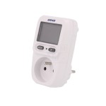 Priza cu contor de energie ORNO OR-WAT-419(GS), 16A, 230V, afisaj LCD, alb Electrice, Priza cu contor de energie ORNO OR-WAT-419(GS), 16A, 230V, afisaj LCD, alb -1, dioda.ro