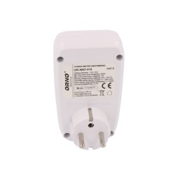Electrice, Priza cu contor de energie ORNO OR-WAT-419(GS), 16A, 230V, afisaj LCD, alb -5, dioda.ro