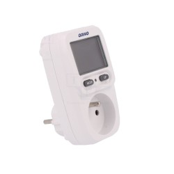 Electrice, Priza cu contor de energie ORNO OR-WAT-419(GS), 16A, 230V, afisaj LCD, alb -8, dioda.ro