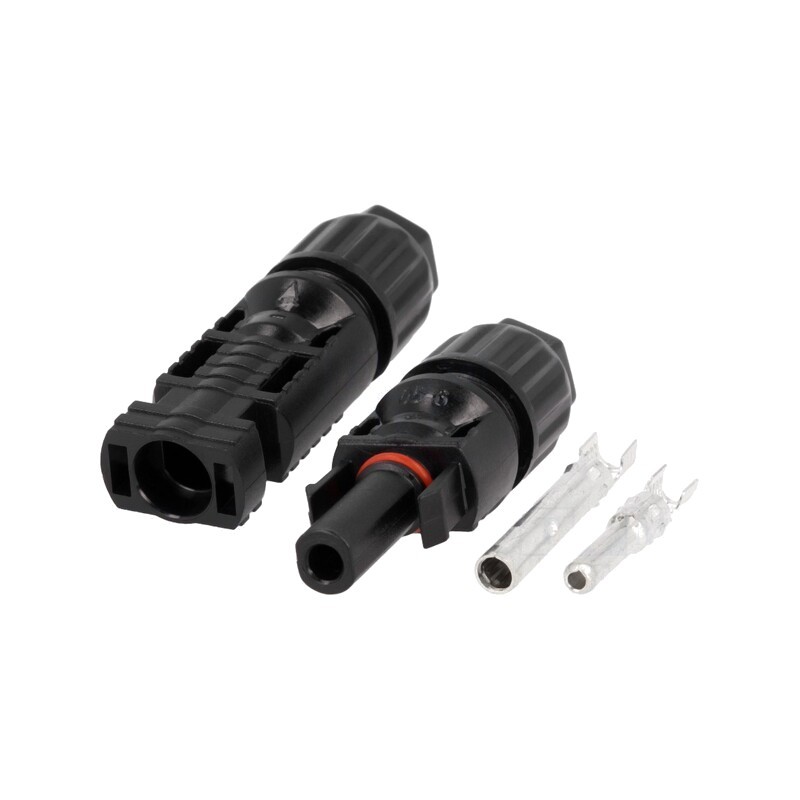 Conector: solari tată + mamă drept 2,5÷4mm2 cu contacte mufă