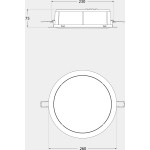 Spoturi, Downlight LED IP65 10W CCT, Fumagalli -1, dioda.ro