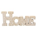 Casa Gradina, Decoratiune din lemn reliefat, HOME, 28,5x2x12 cm -5, dioda.ro