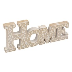 Casa Gradina, Decoratiune din lemn reliefat, HOME, 28,5x2x12 cm -5, dioda.ro