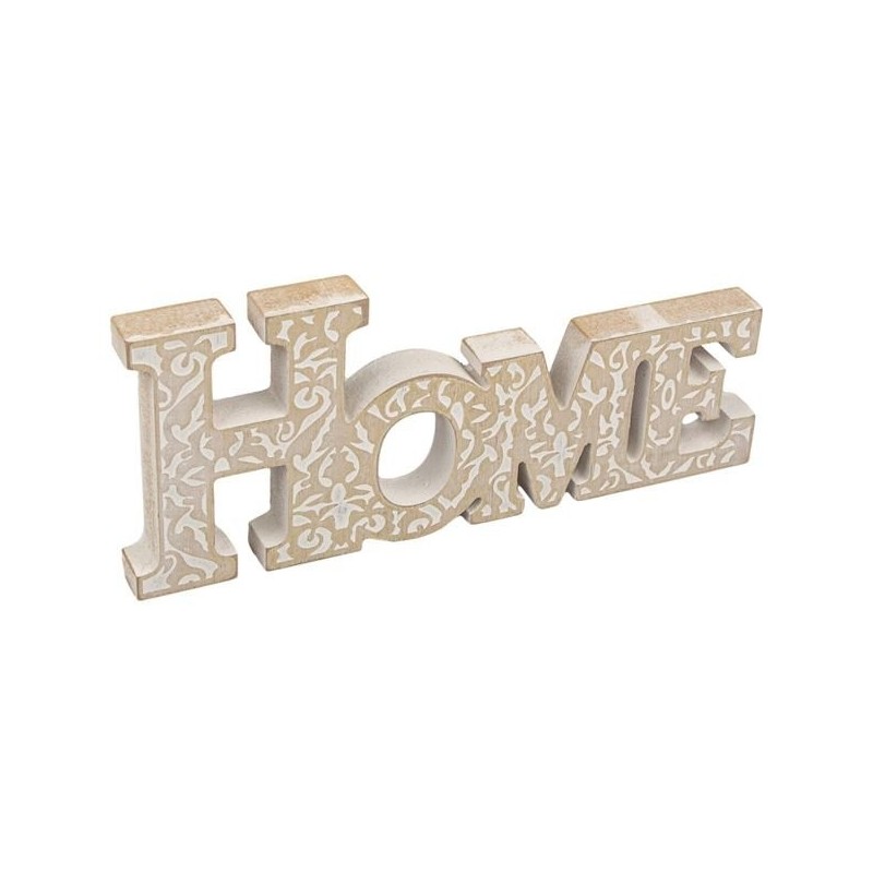 Casa Gradina, Decoratiune din lemn reliefat, HOME, 28,5x2x12 cm -5, dioda.ro
